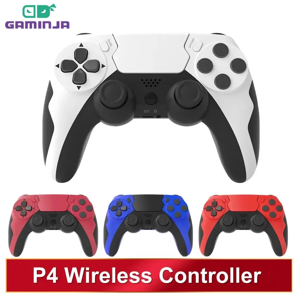 Wireless Controller with Bluetooth, Dual Vibration, 6-Axis Joypad, Touchpad, Microphone, Headphone Port, PS4, PS3, PC