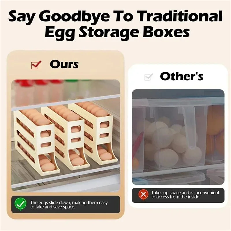 4 Tier Egg Storage Box Organizer