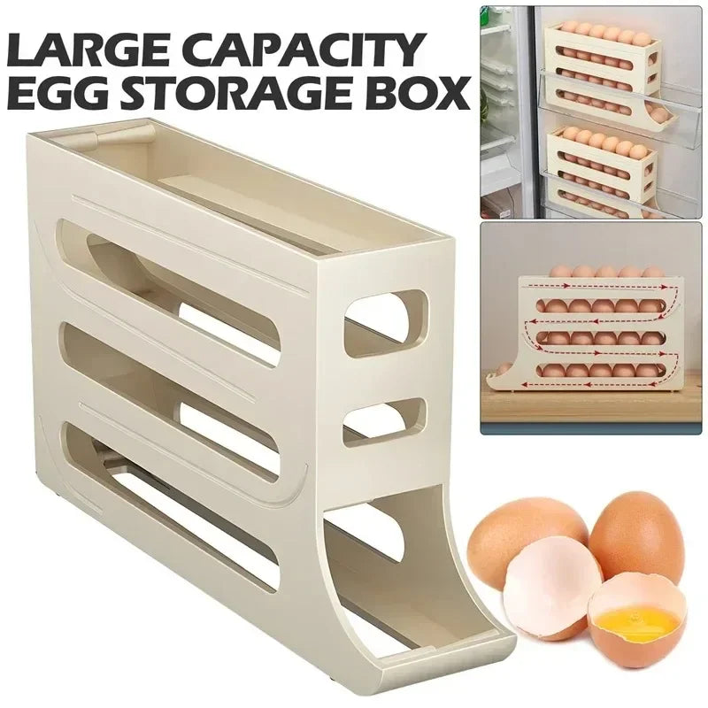 4 Tier Egg Storage Box Organizer