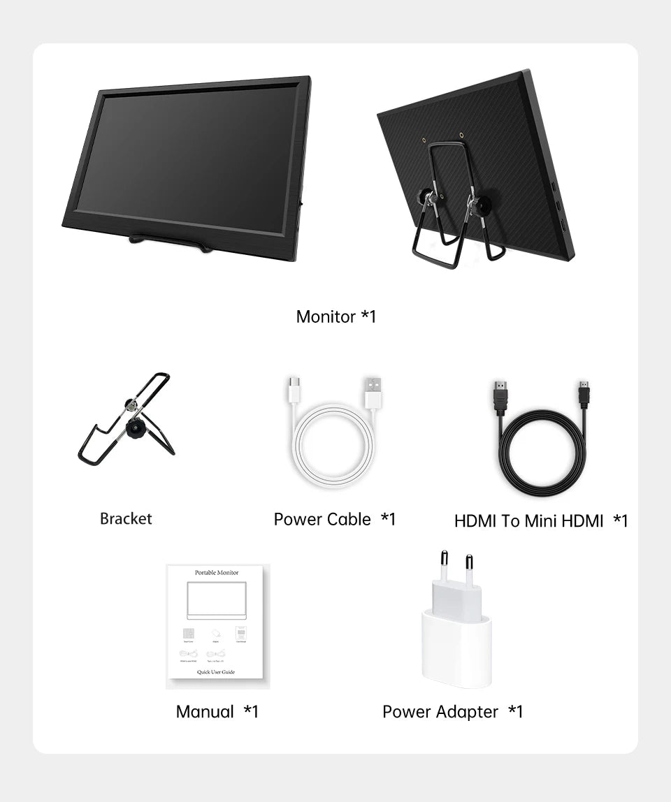 11.6 Inch Portable Monitor HDMI-Compatible