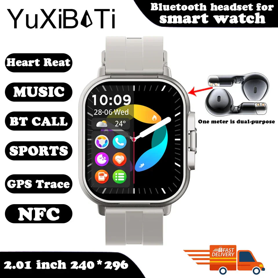 earphone smartwatch bluetooth call men wat