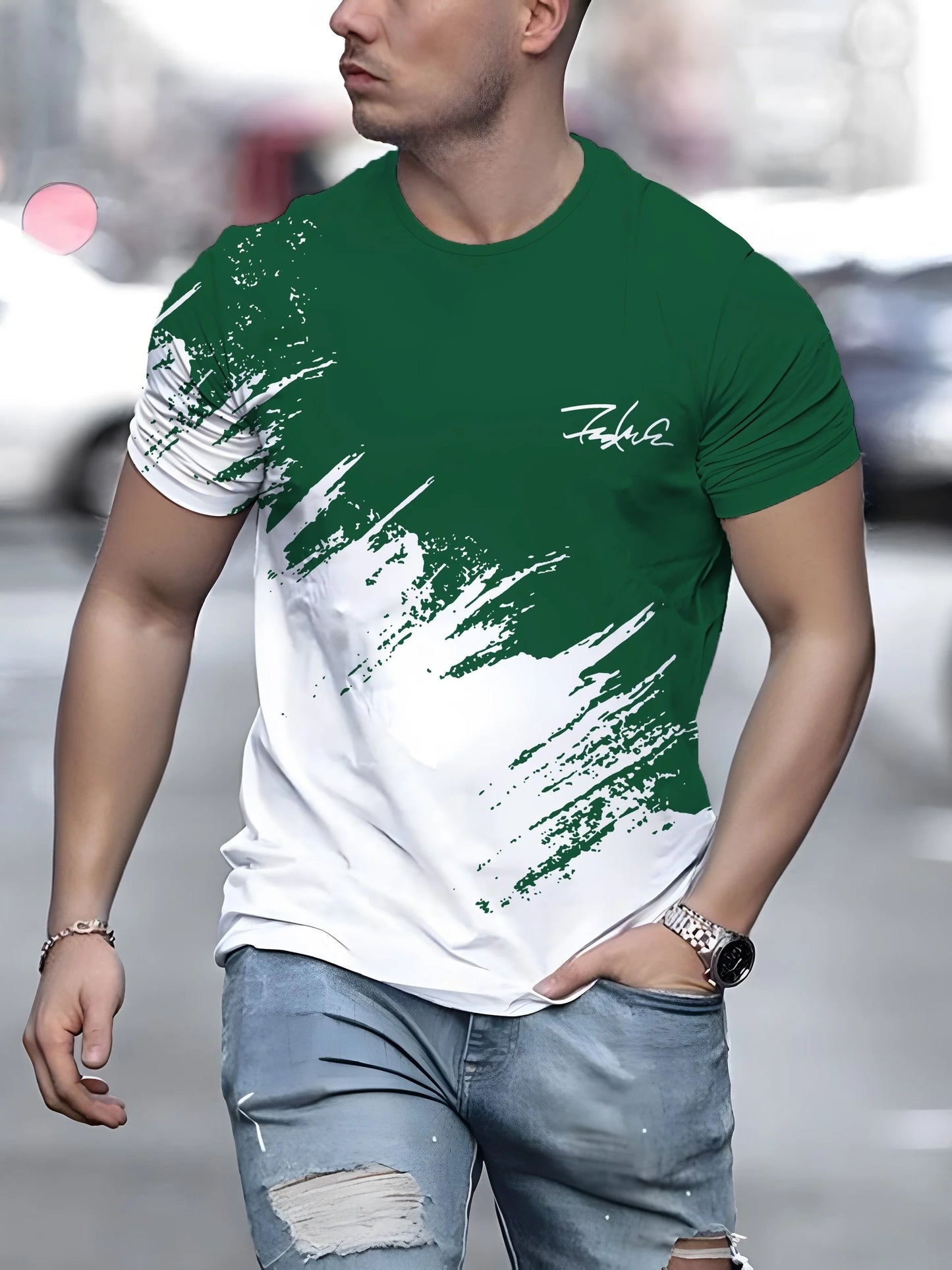 Men's short sleeve t-shirt 2 colors