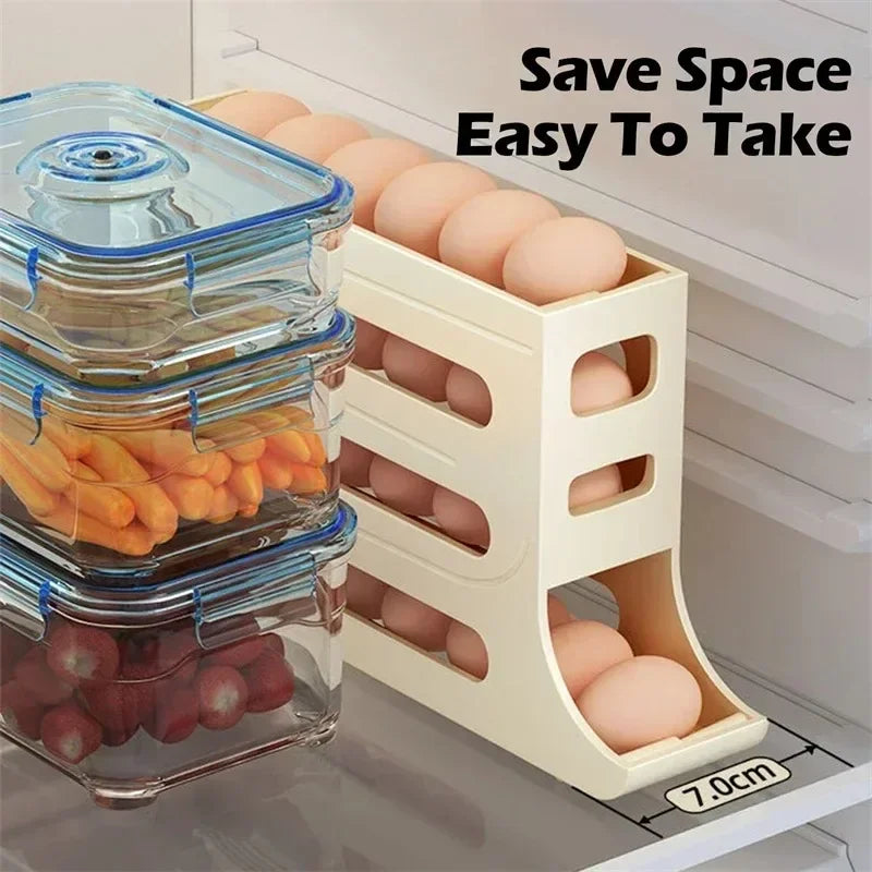 4 Tier Egg Storage Box Organizer