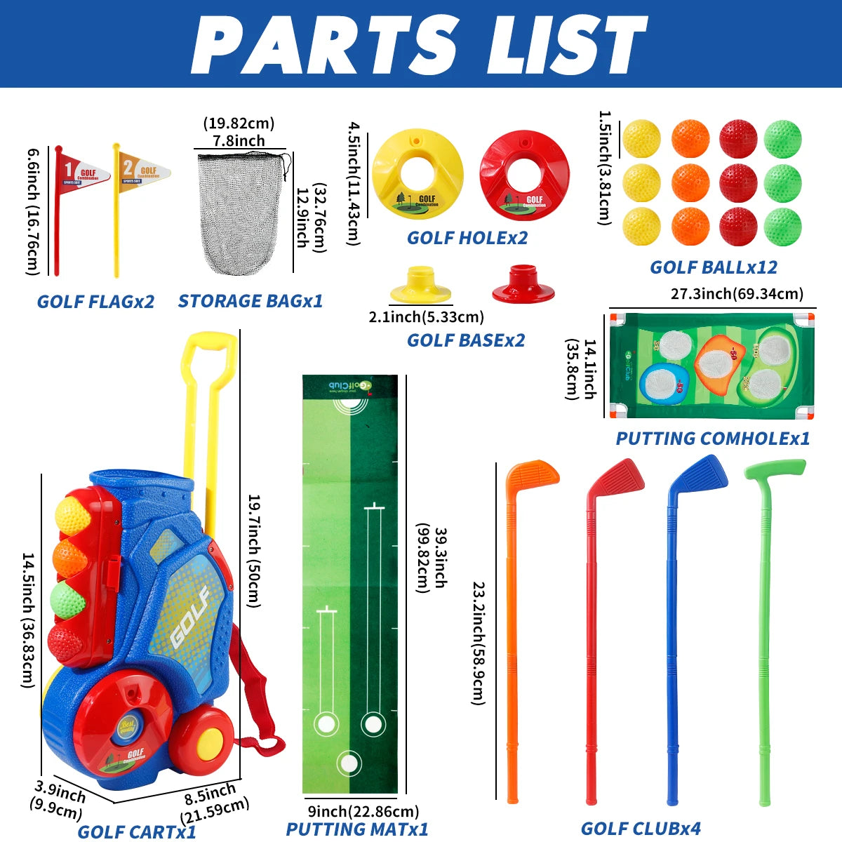 Upgraded Golf Toy Set with Golf Balls