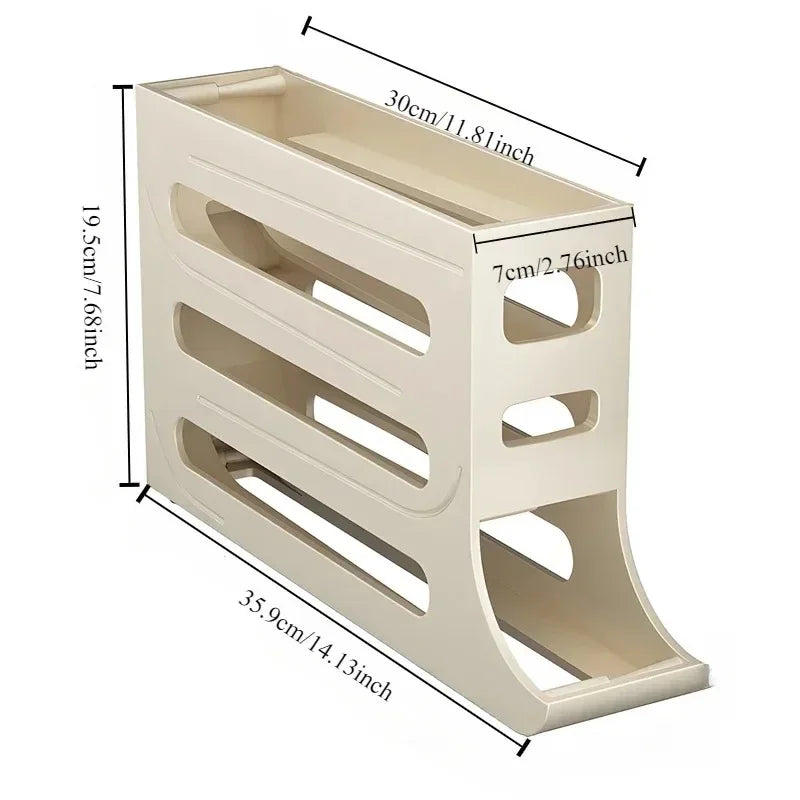 4 Tier Egg Storage Box Organizer