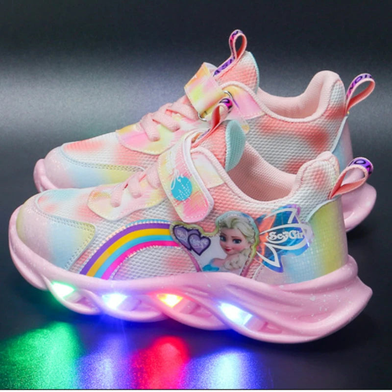 Disney Girls' Casual Shoes Led Lights Size 22-37