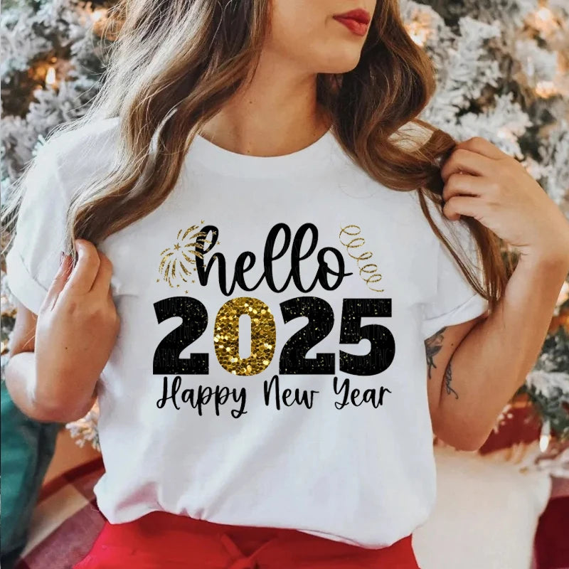 Hola 2025 Camisetas estampadas para mujer Moda