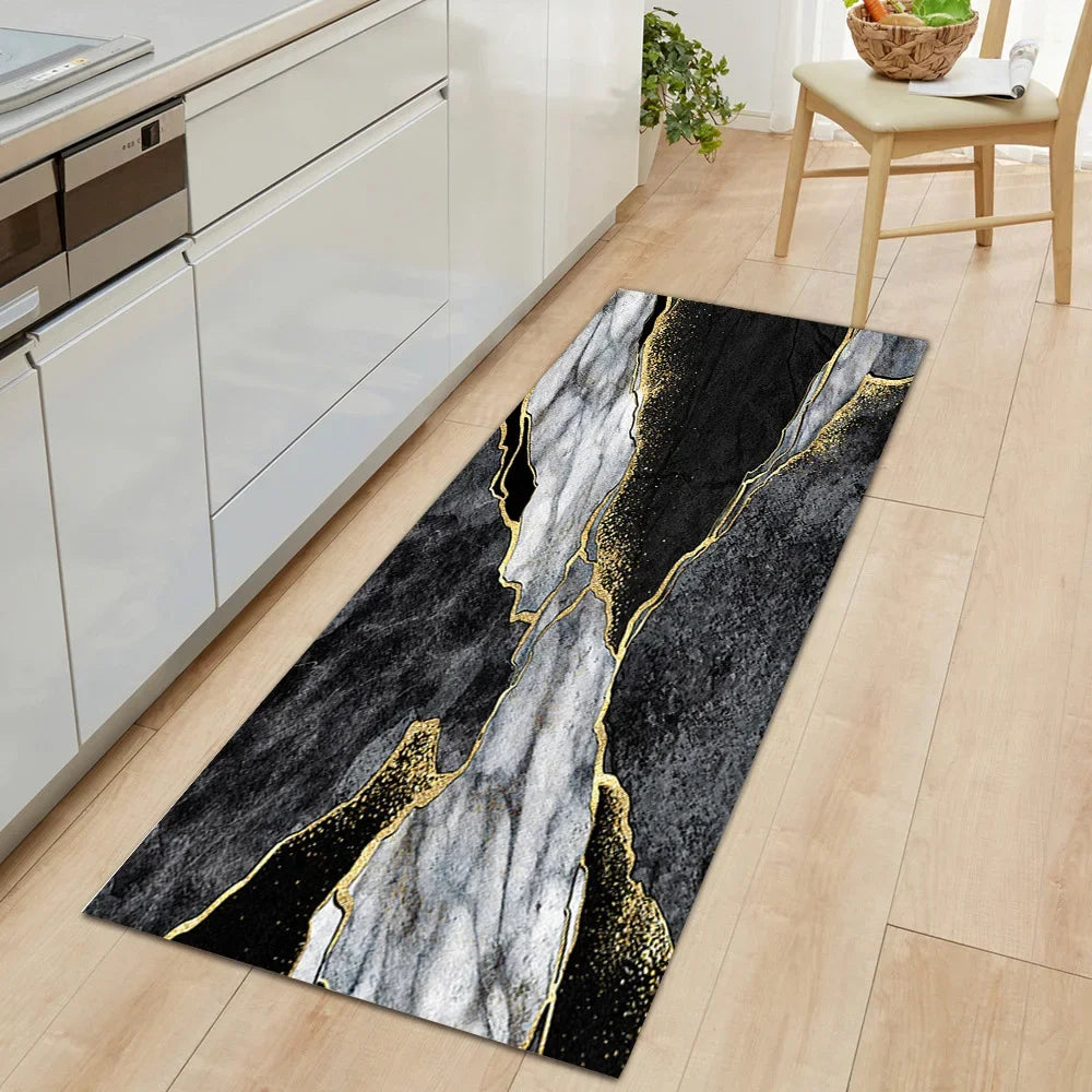 Kitchen Rug Durable Home Entrance Doormat High-end Kitchen Mats for Floor Waterproof House Hold Washable Non-slip Large Carpet