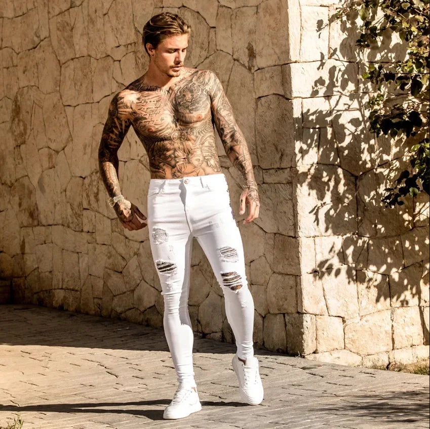 calças slim masculina