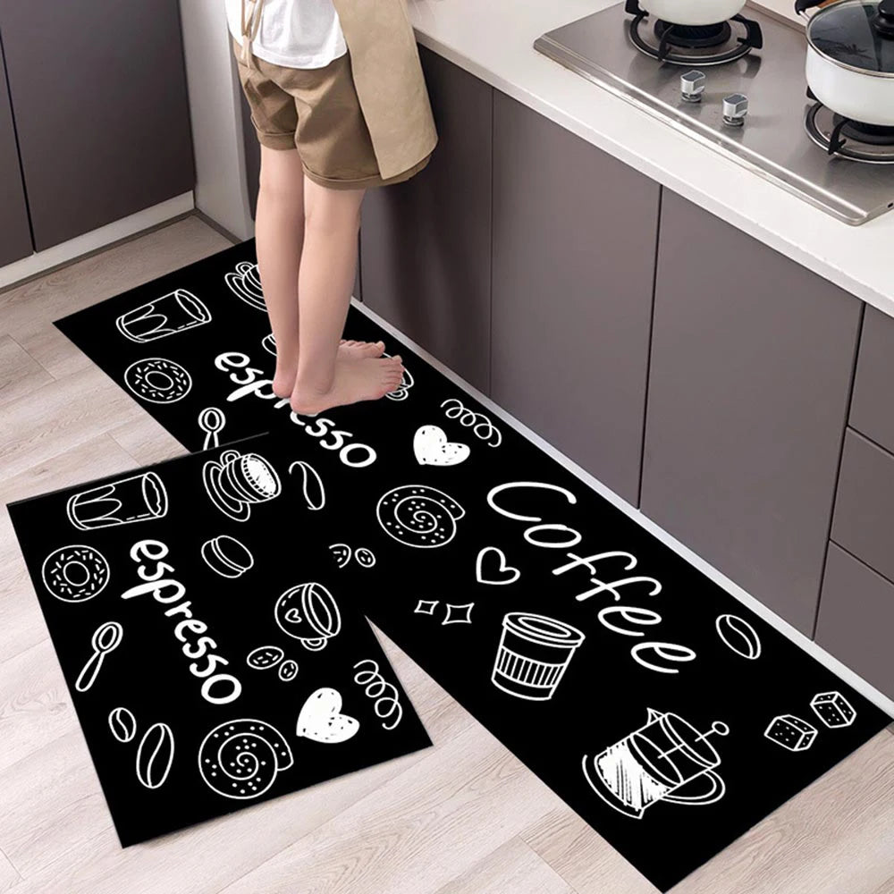 Kitchen Rug Durable Home Entrance Doormat High-end Kitchen Mats for Floor Waterproof House Hold Washable Non-slip Large Carpet