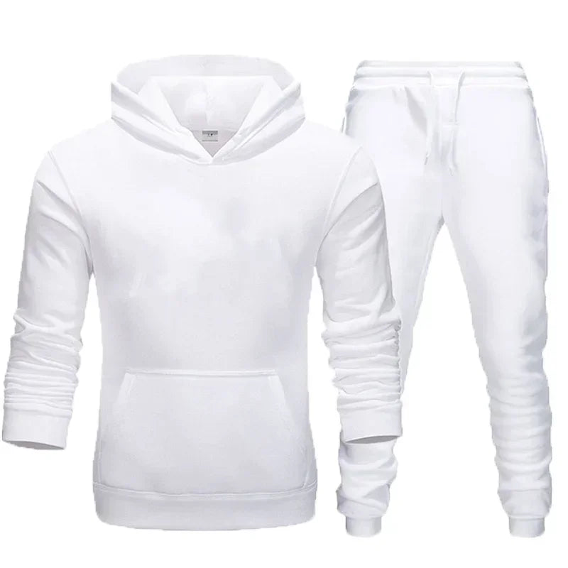 Basic Men/Women 2Pcs/Sets Sweatshirt Hoodies Pants