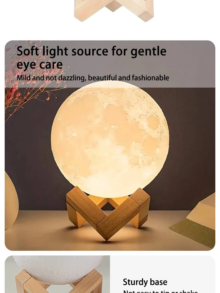 Moon Night Light Planet Lights Home Decorations 8cm