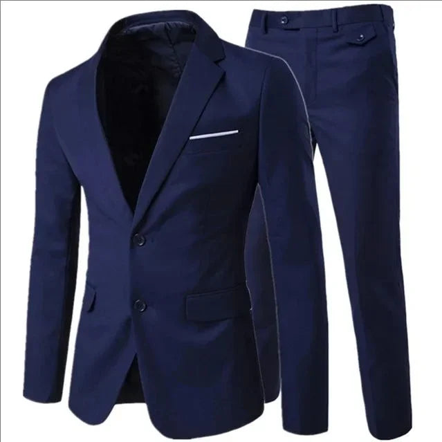 Elegant Suits 3 Pieces 2 Set Jackets Vest Pants Luxury Blazers