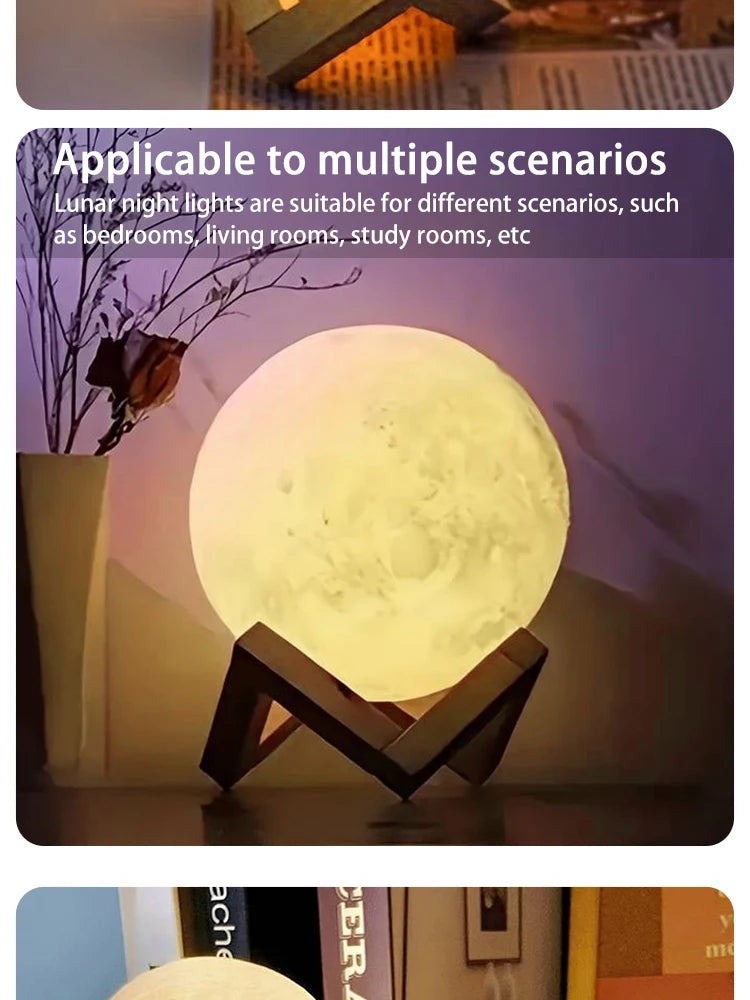 Moon Night Light Planet Lights Home Decorations 8cm