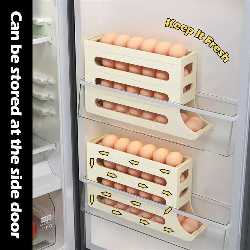 4 Tier Egg Storage Box Organizer