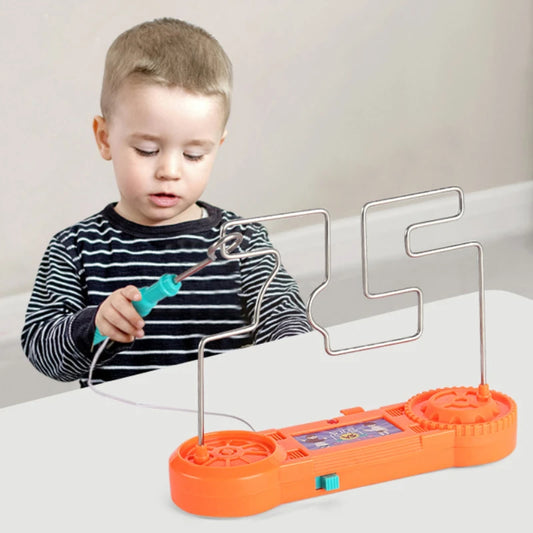 Collision Electric Shock Maze Touch Game Toy Play in Family Party Boy Girl Gift Circuit Science Experiment