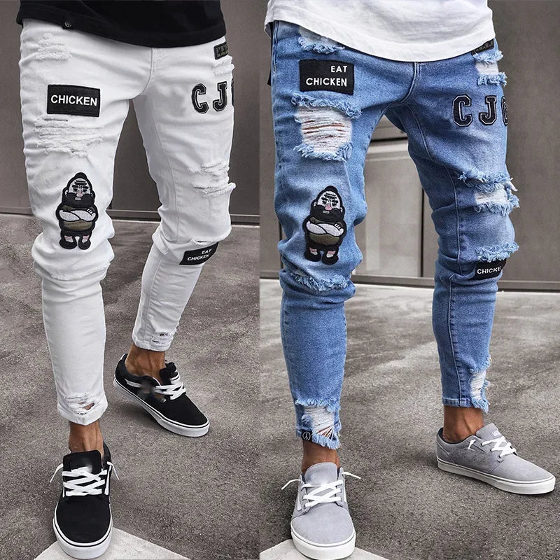 calças slim masculina