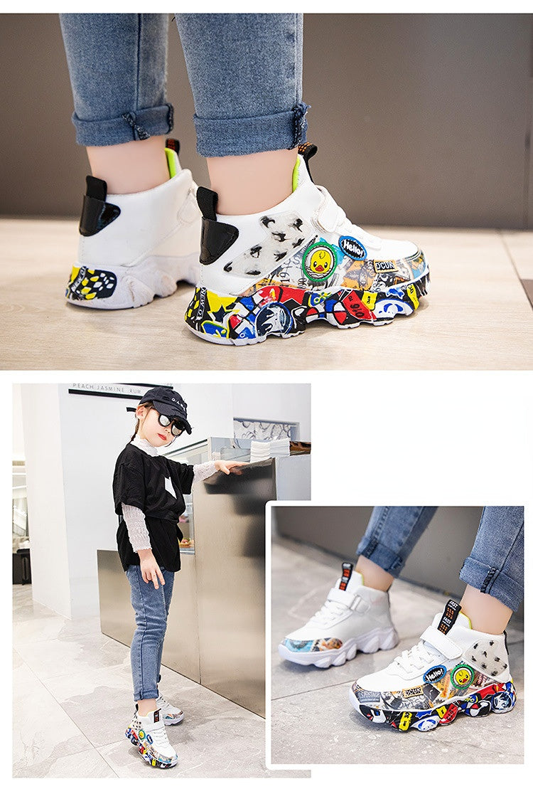 Size 26-36 Children Sports Sneakers for Girls Kid