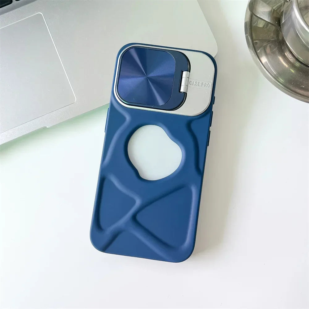 fashion logo hole magnetic case