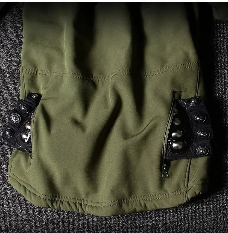 Men's Winter Autumn Fleece Jackets Tactical Waterproof