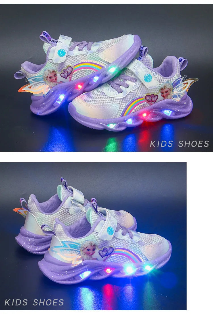 Disney Girls' Casual Shoes Led Lights Size 22-37