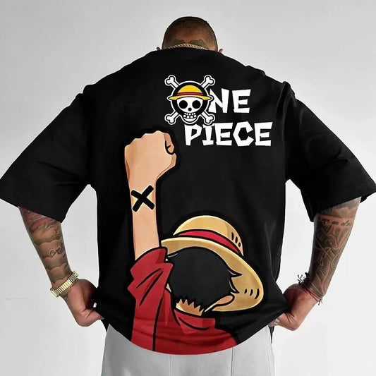 One Piece Men T-shirt Cartoon Anime Japan Style Women Tee Shirts