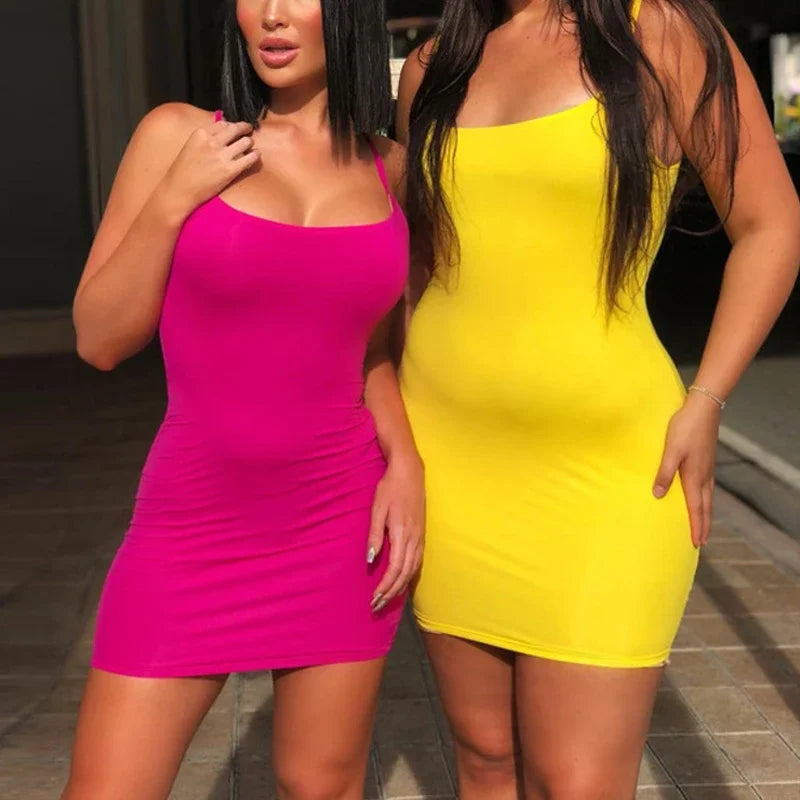 Women Sexy Bodycon Club Party Dresses Short