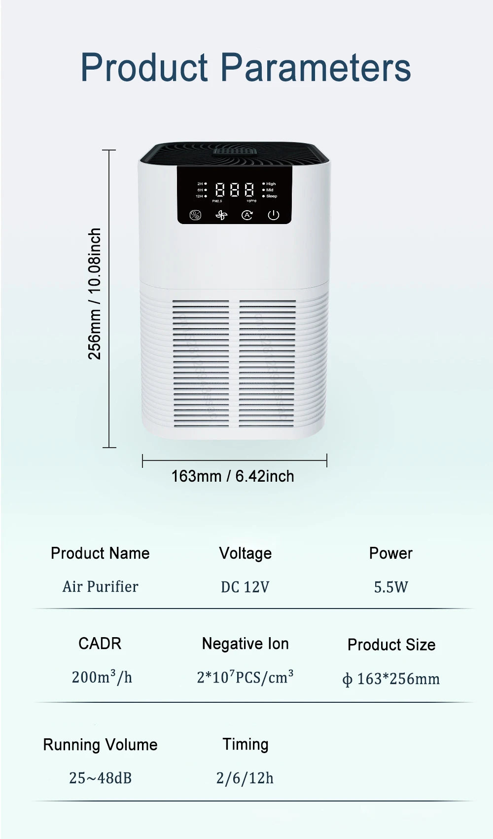 Home Air Purifier with Aromatherapy