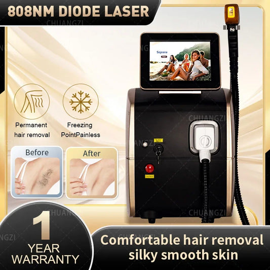 Professional Laser Epilator Ice Titanium Permanent Hair Removal