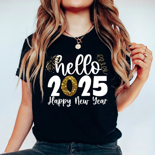 Hola 2025 Camisetas estampadas para mujer Moda