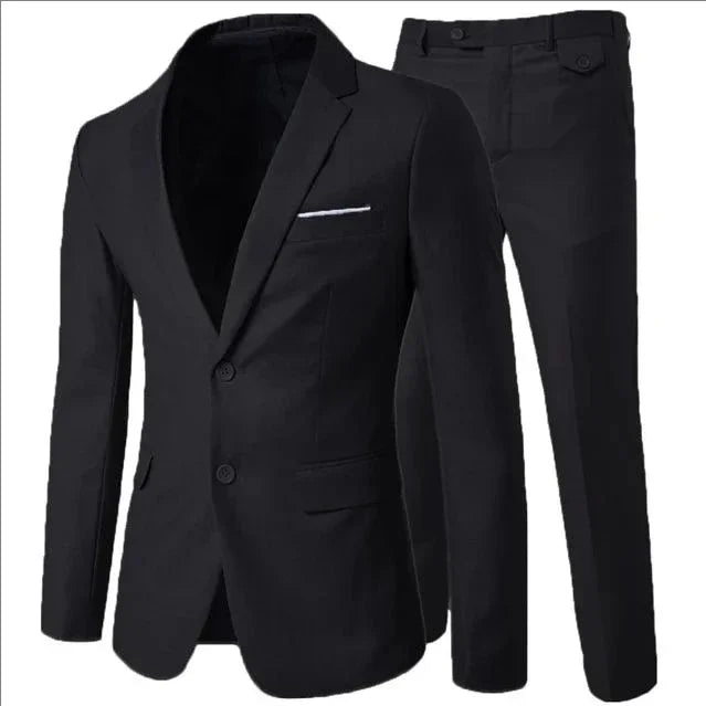 Elegant Suits 3 Pieces 2 Set Jackets Vest Pants Luxury Blazers