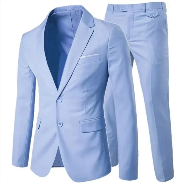 Elegant Suits 3 Pieces 2 Set Jackets Vest Pants Luxury Blazers