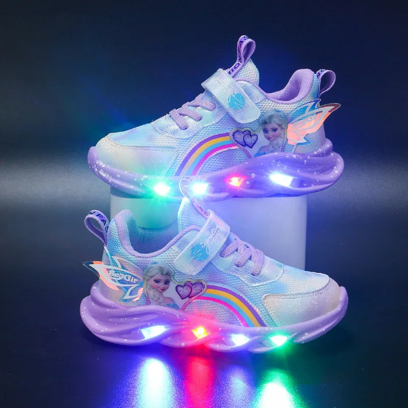 Disney Girls' Casual Shoes Led Lights Size 22-37