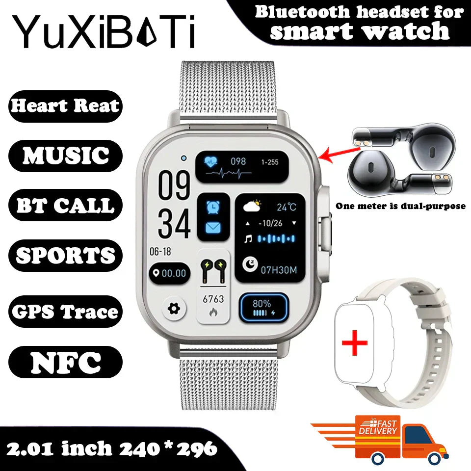 earphone smartwatch bluetooth call men wat