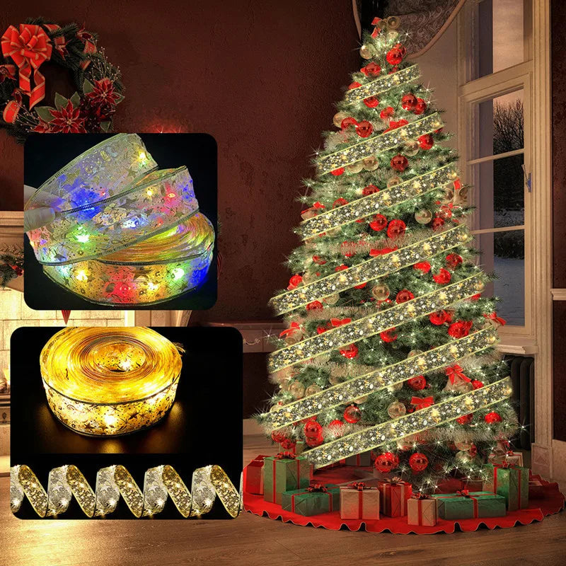 Christmas Decoration LED Ribbon Fairy Lights