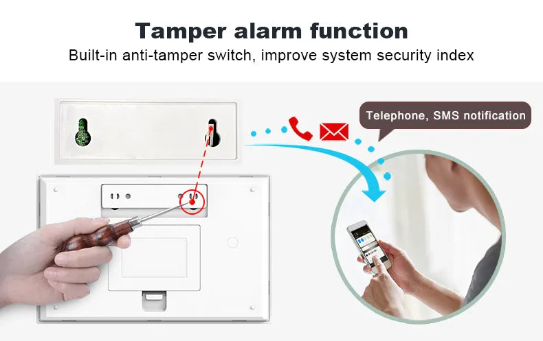 Pgst-sistema de alarme de segurança doméstica sem fio, wi-fi, controle de aplicativos, trabalho com alexa