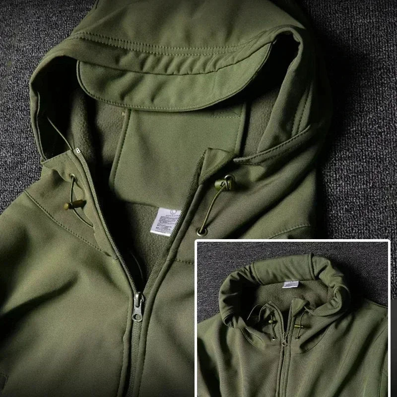 Men's Winter Autumn Fleece Jackets Tactical Waterproof