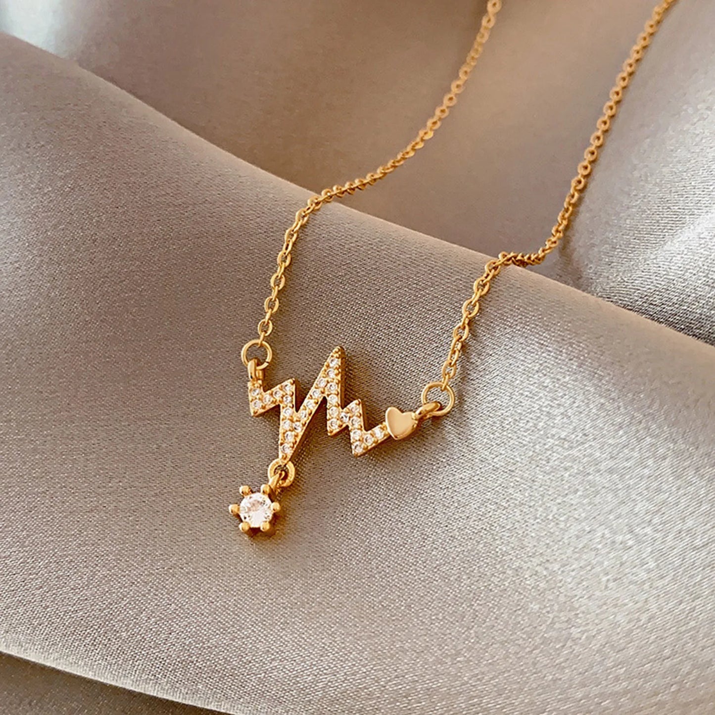 Ins Classic Gold Color Stainless Steel Necklace