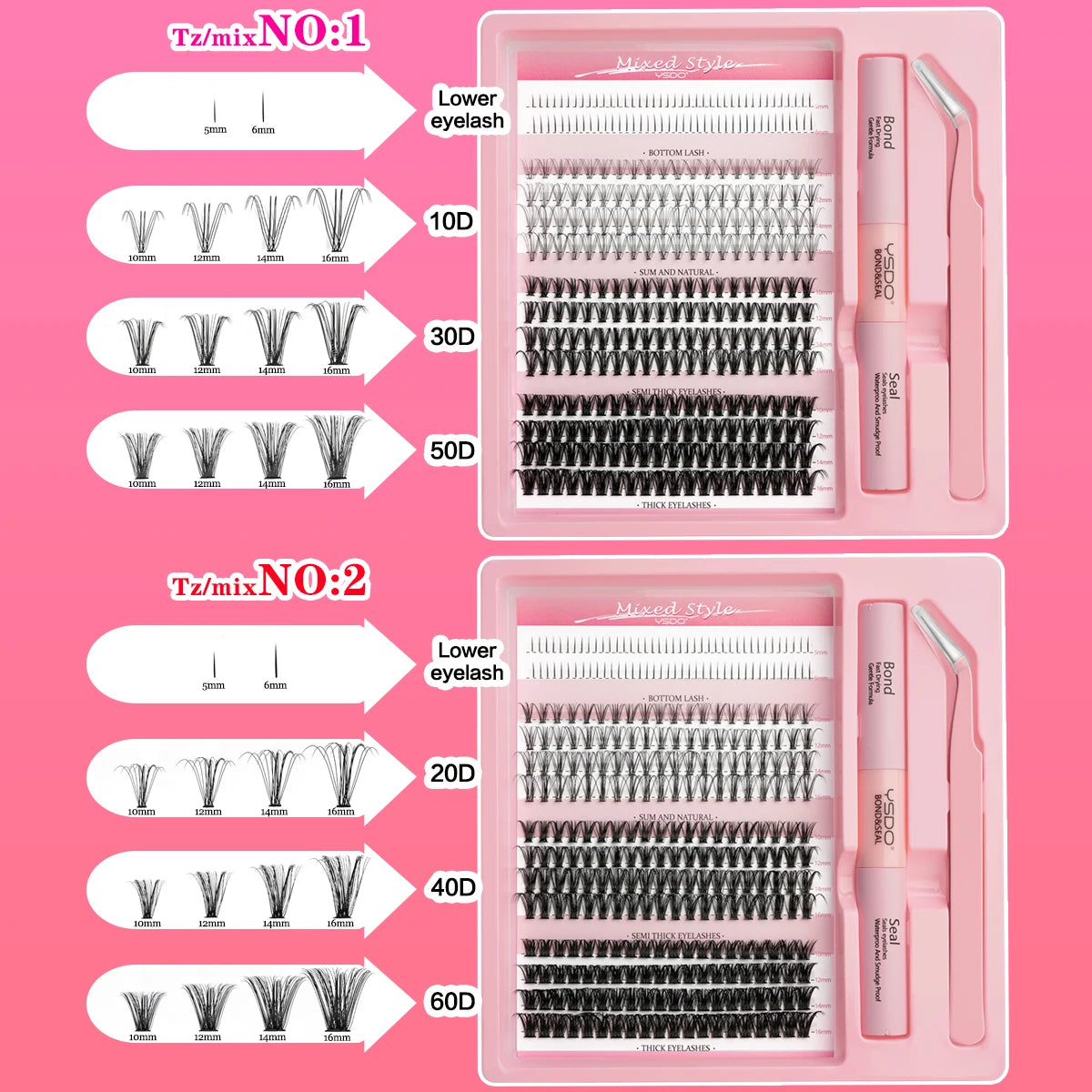 Individual Lashes 40D/60D/80D