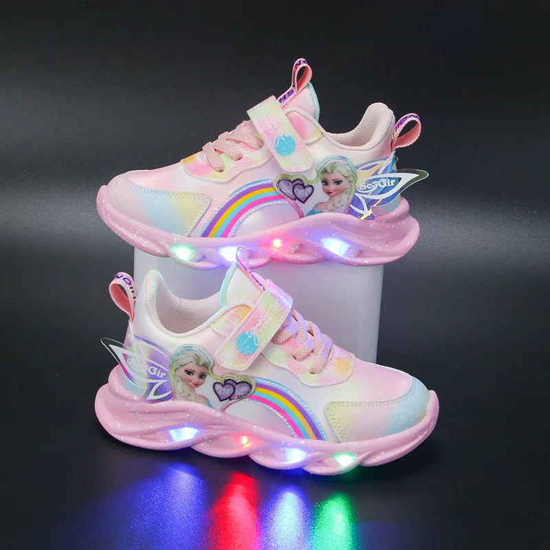 Disney Girls' Casual Shoes Led Lights Size 22-37