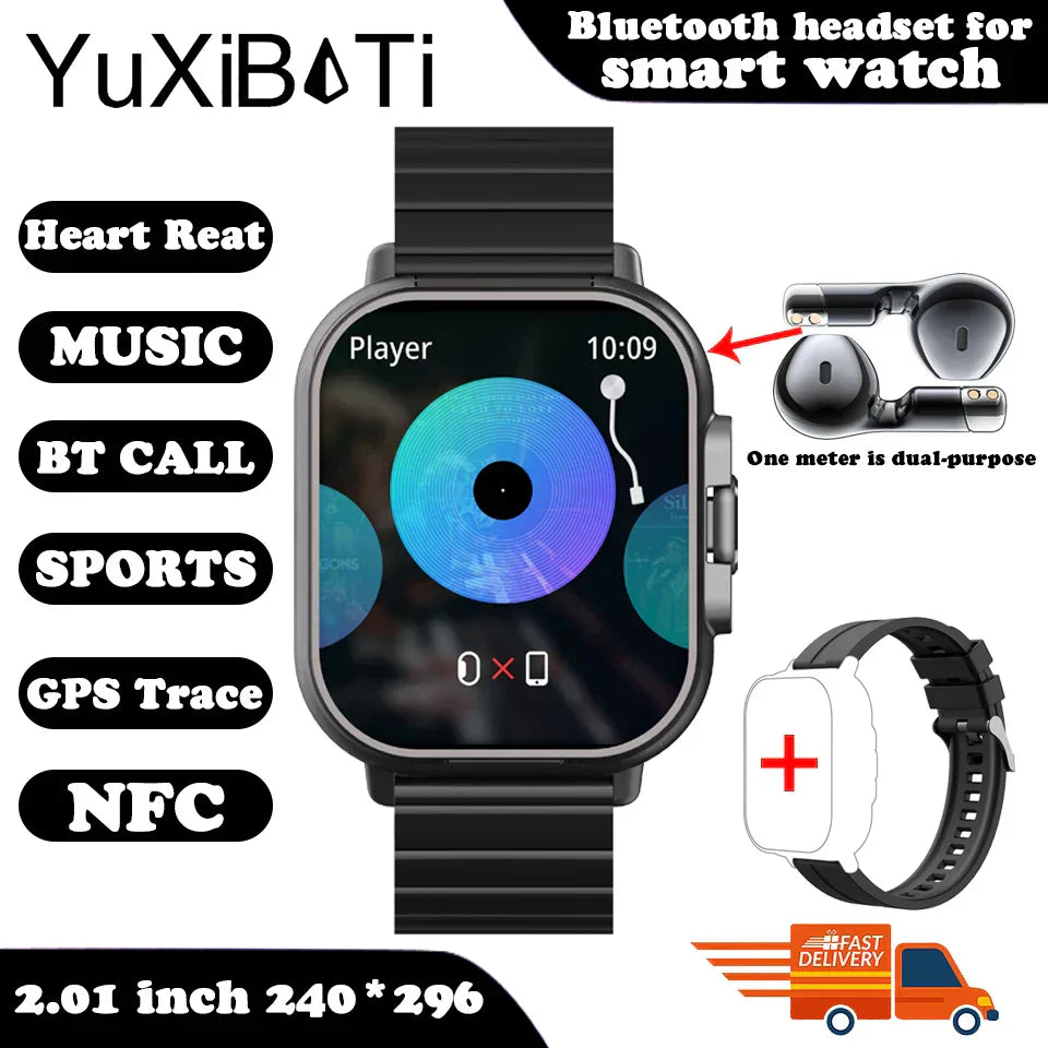 earphone smartwatch bluetooth call men wat