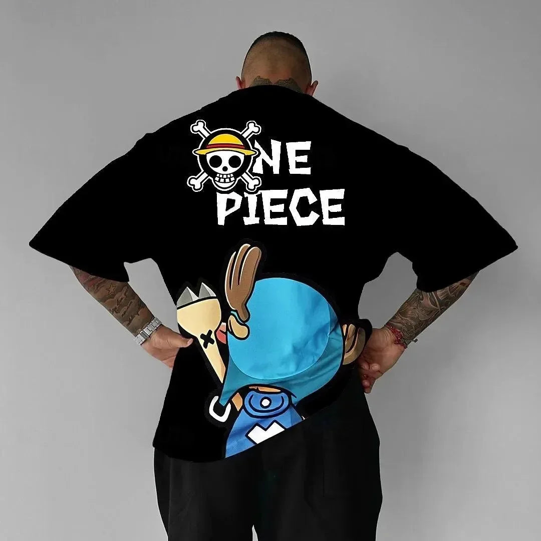 One Piece Men T-shirt Cartoon Anime Japan Style Women Tee Shirts