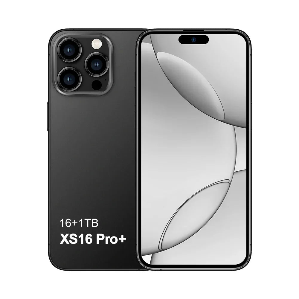 Xs16 pro + smartphone 7.3 polegadas tela cheia 4g 5g telefone celular 8000mah