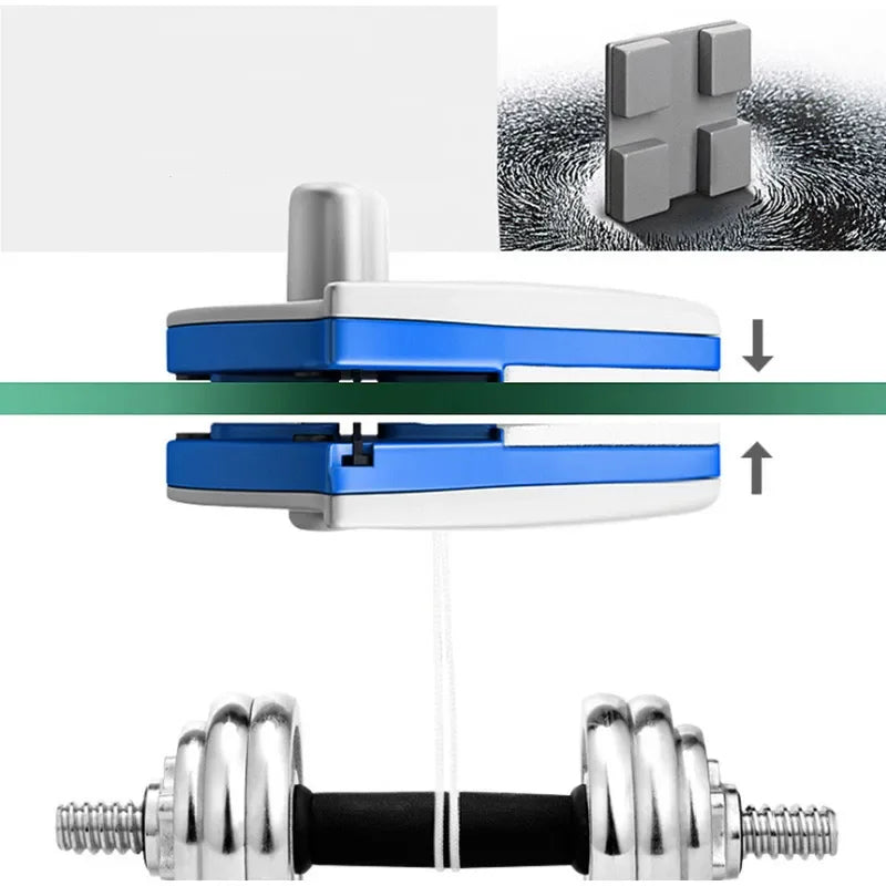 Double-sided Magnetic Glass Cleaning Brush with Strong Magnet