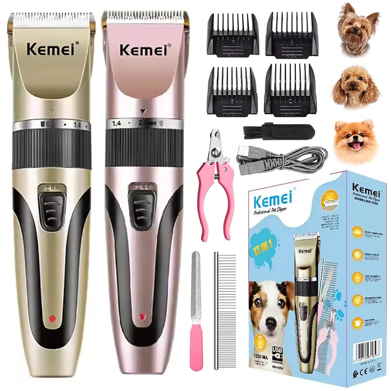 Kit profesional de cortapelos para mascotas