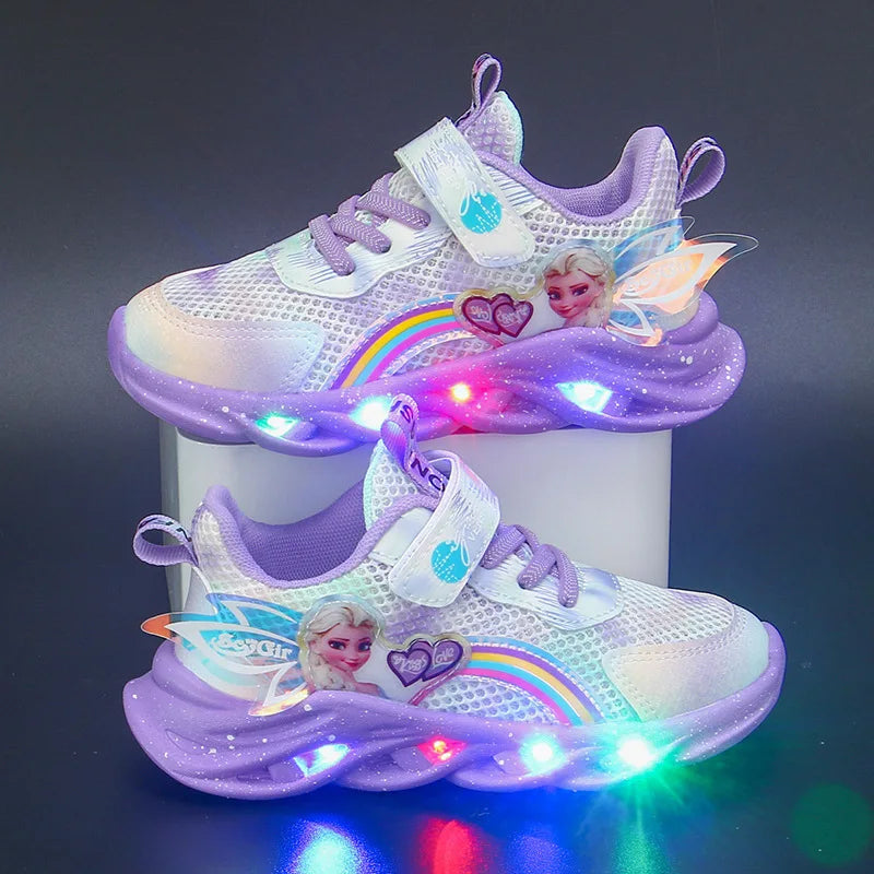 Disney Girls' Casual Shoes Led Lights Size 22-37