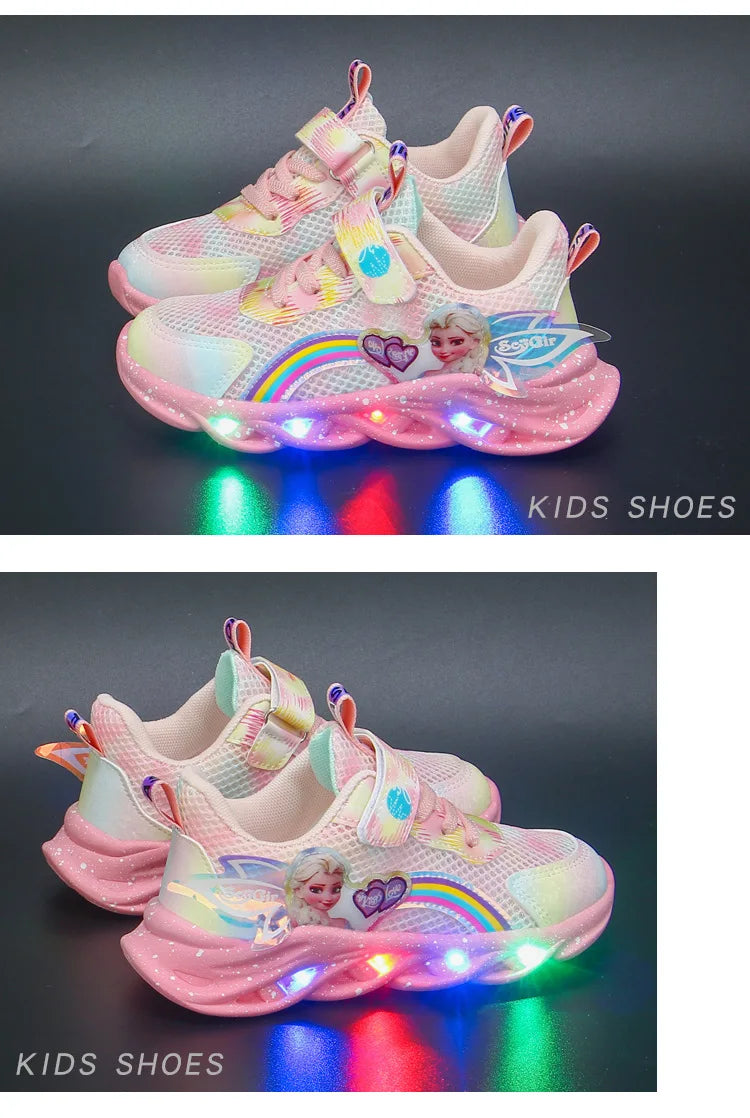 Disney Girls' Casual Shoes Led Lights Size 22-37