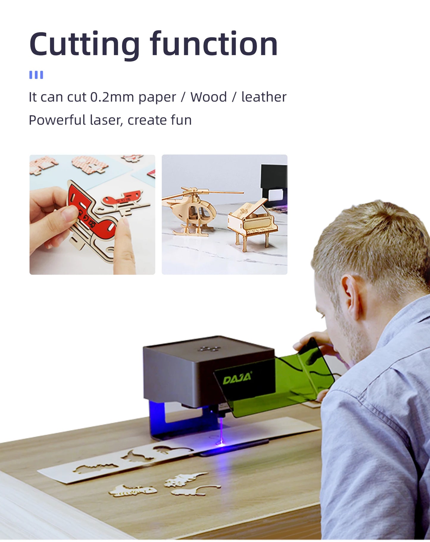 DAJA DJ6 Mini Portable Laser Engraver Diy Bluetooth