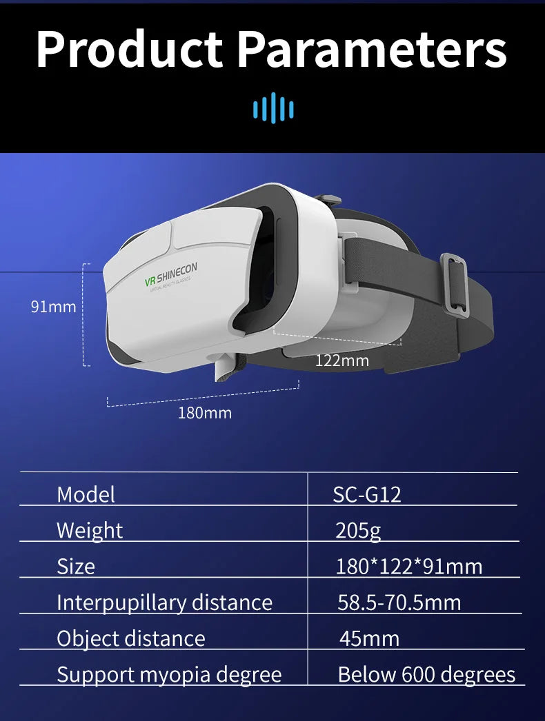 Gafas VR Auriculares de realidad virtual 3D