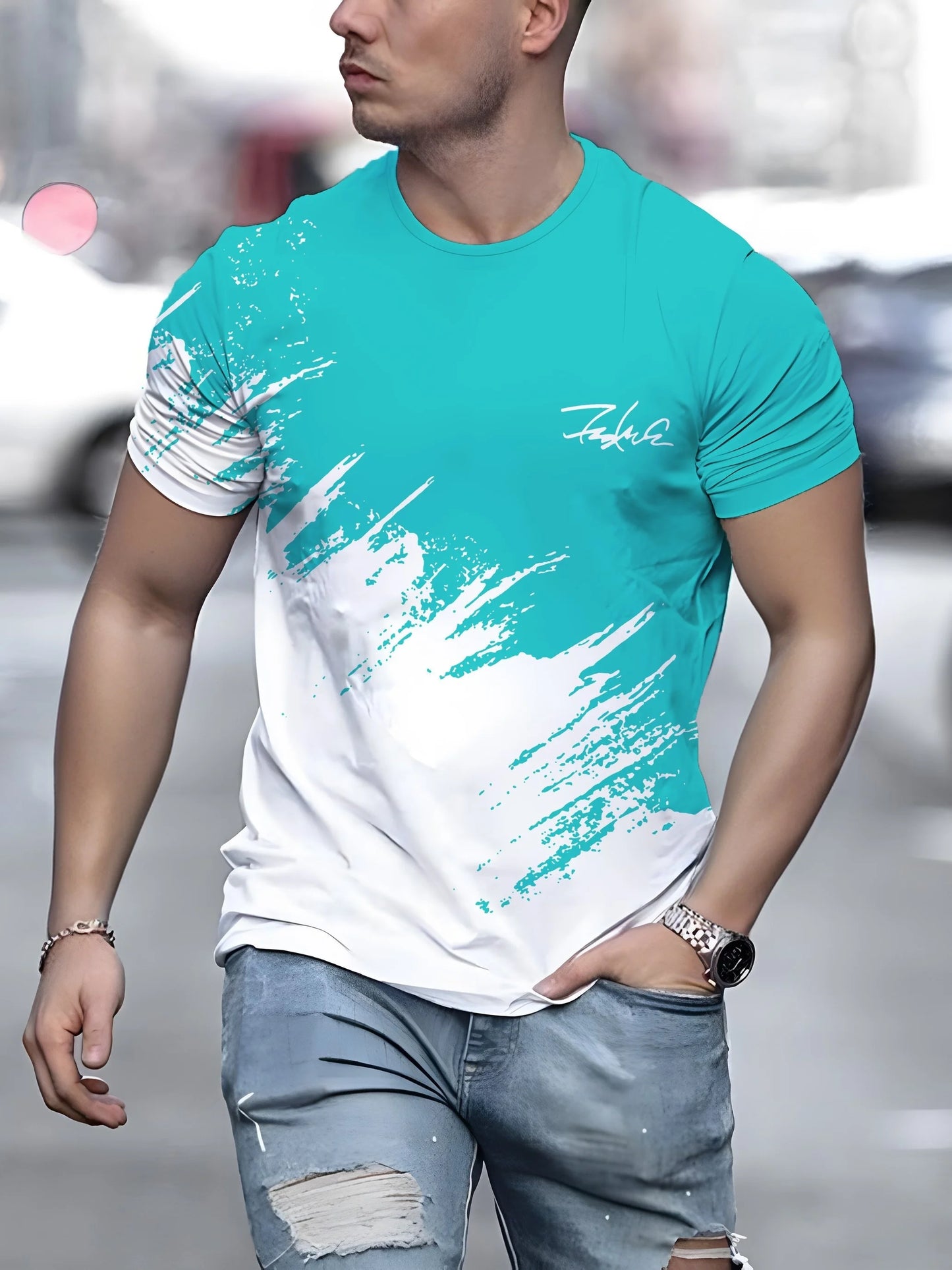 Men's short sleeve t-shirt 2 colors